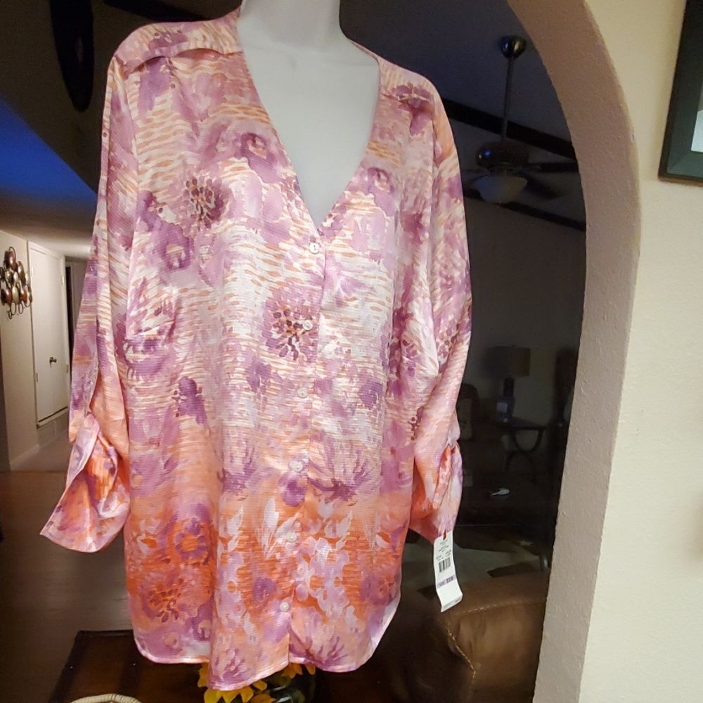 Ruby Rd. Top pretty. Pink. Size 22W.